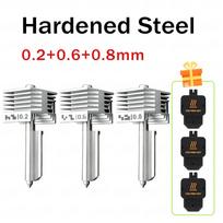 X2D P2S All-in-one Hotend Kit For Bambu Lab H2C H2S H2D Hardened Steel Nozzle 0.2 0.4 0.6 0.8 Same As Original High Quality For X2D P2S