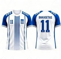 Graikijos nacionalinės futbolo rinktinės marškinėliai Tsimikas Charisteas Bakasetas Tzolis Kvėpuojantys futbolo viršutiniai drabužiai Spausdinti Paplūdimio marškinėliai Vyrams Moterims Gerbėjams 130