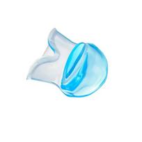 1PC Silicone Anti Snore Device Apnea Aid Snore Stop Tongue Retainer Anti Snoring Mouthpiece Blue Naked