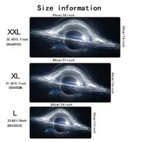 Interstellar Black Hole Mouse Pad Large Gaming Office Mousepad XXL Anti-slip Rubber Computer Desk Mat HD Gamer Long Mousepads 600x300x2mm