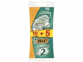 Bic Comfort 2 Razors For Men, 2 Blades 15 Pcs
