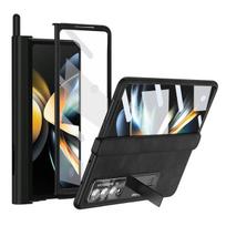 For Samsung Z Fold 4 Fold4 Anti -Shock S Pen Holder Full Protection Case For Samsung Galaxy Z Fold 4 Zfold4 Tempered Glass Film for Samsung Z Fold 4