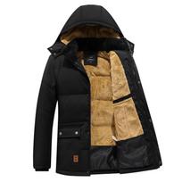 Winter Men's Plus Size Cotton Coat Thickened Quilted Jacket US size M