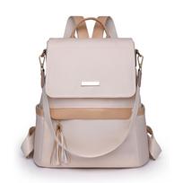 Nylon Zipper Fashion Backpacks Casual  Basic Style Bags for Women Portable Interior Zipper Pocket