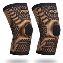 1Pcs Copper Knee Brace for Knee Pain - Copper Knee Compression Sleeves - Knee Pads for Sports,Meniscus Tear,Arthritis,Joint Pain L varis