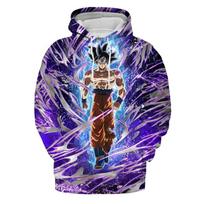 2024 m. naujas Dragon Ball Z Son Goku 3D spausdintas pavasario rudens laisvalaikio megztiniai Madingi megztiniai Megztiniai Gatvės drabužiai 6XL blue
