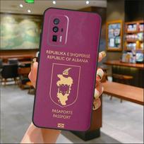 Albanijos pasų dėklas skirtas Xiaomi 14 Ultra 15 13 11T 12T 13T 14T Pro POCO X7 Pro X3 X5 X6 M6 F5 F6 Pro Dangtelis For POCO M6 Pro pink