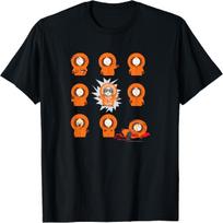 South Park - Kenny Grid T-Shirt XXXXXL įvairiaspalvis