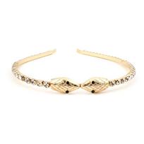 Medusa Snake Crystal Headband for Girls Women Hydra Halloween Headwear 1 auksas