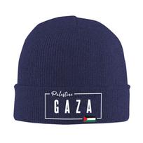 Gaza Palestine Flag Beanie Hats  Bonnet Hats Men Women Cool Gym Knitted Hat Spring Graphic Warm Soft Caps One Size blue