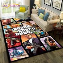 GTA 3D žaidimai Grand Theft Auto žaidėjo kilimas kilimėlis namams svetainei miegamajam sofai durų kilimėlis dekoras, vaikiškas kilimas neslystantis grindų kilimėlis 60x90cm