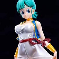 11.02in/28cm Anime Dragon Ball Z Figure Bulma Anime Figures  PVC Action Figures Collection Model Toys For Christmas Gifts white