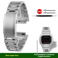 Lengvas titano lydinio dirželio dėklas Casio G-SHOCK DW5600 GW-M5610 GWX5600 GW-B5600 Modifikavimo rinkiniui Metalo titano rėmelio dirželio įrankiai For GW-B5600 gray