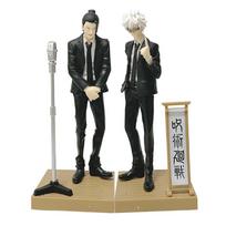 17cm Anime Figure Jujutsu Kaisen Diorama Satoru Gojo Suguru Geto Suit Anime Model Boxed Playthings Figurine Birth Date Present black