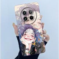 For Realme 12 Pro Plus Phone Case 12Pro Cover Fashion Simplicity Oil Painting Soft Liquid Silicone Shell For Realme12 Pro Fundas Realme 12ProPlus gray