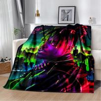 3D Spausdintas Juice WRLD 999 Legendinis Raperis Albumo Antklodė, Minkštas Mesti Antklodė Namams Miegamajam Lovai Sofai Kelionei Iškylai Dangalas Vaikui Dovana 75cmx90cm gray