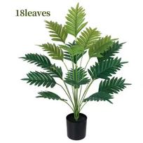 Monstera & Areca Palm Faux Plants for Nordic Indoor Decor black