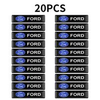QFKB5 20/10Pc 3D Styling Car Epoxy Emblem Stickers Decor Accessories For Ford Ecosport Edge Focus Ranger Mondeo Mk4 Escape Fiesta Kuga black