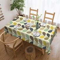 Orla Kiely Multistem Stačiakampis Staltiesė Vandeniui atspari Staltiesė Skandinaviškos Gėlės Stalo Apdangalai 137x183cm beige