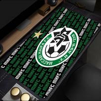 Maccabi Haifa Fc Crest mouse pad, rubber base, esports desk mat, mouse pad for gamers and office use, gaming desk , easy to clean mat 30cmx80cm(11.8x31.5inch)