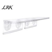 Strong Adsorption Window Shelves Suction Cup Storage Rack, Clear Acrylic Shelf with Indoor Decorative Plant Racks Adsorption, Floating Stand 1pc white