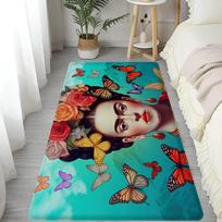 Menininkė F-Frida K-Kahlo Vintažinis grindų kilimėlis Nordic stiliaus namų durų kilimėlis Vonios-Tualeto kilimėliai Miegamojo viešbučio dekoravimo kilimėlis 40cm x 60cm