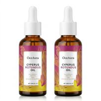 Ciperio aliejus (Cyperus Rotundus Oil) – 100% grynas natūralus plaukų šalinimo aliejus plaukų augimui mažinti (60 ml) 2pack