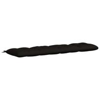 vidaXL Suoliuko pagalvė VIANEN 100% poliesteris Juoda 200 x 50 x 12 cm
