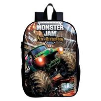 Monster Jam, Monster Truck, Children's Backpack, Elementary School Backpack, Kindergarten Backpacks One Size gray