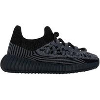 Adidas YEEZY BOOST 350 V2 Atsparūs trinčiai žemi vaikiški batai Juodi kūdikiams ir mažiems vaikams IG9617 21 black