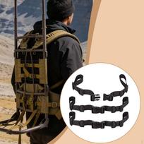 Backpack Chest Straps Adults Travel Quick Release Buckle Clip Sternum Strap Chest Strap black