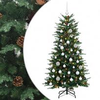 vidaXL Dirbtinė kalėdinė eglutė su rutuliuku 150 cm 150 LED