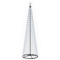 vidaXL LED kūginė kalėdinė eglutė 250 cm 470 LED Šalta balta Plienas