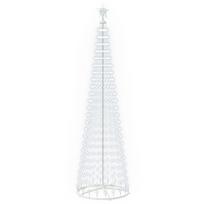 vidaXL LED kūginė kalėdinė eglutė 250 cm 470 LED Šalta balta Plienas