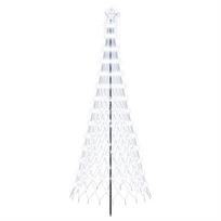 vidaXL LED Kalėdų medis EKENAS 250 cm 290 LED Šalta balta Geležis