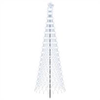 vidaXL LED Kalėdų medis EKENAS 300 cm 350 LED Šalta balta Geležis
