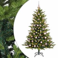 vidaXL Dirbtinė Kalėdų eglutė su burbulais 180 cm 300 LED Šilta balta