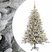 vidaXL Dirbtinė Kalėdų eglutė su burbulais 150 cm 150 LED Šilta balta