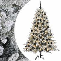 vidaXL Dirbtinė Kalėdų eglutė su burbulais 180 cm 300 LED Šilta balta