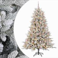 vidaXL Dirbtinė Kalėdų eglutė su burbulais 180 cm 300 LED Šilta balta
