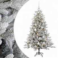vidaXL Dirbtinė kalėdinė eglutė su rutuliuku 120 cm 150 LED