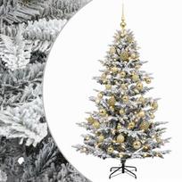 vidaXL Dirbtinė kalėdinė eglutė su rutuliuku 150 cm 150 LED