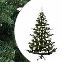 vidaXL Dirbtinė kalėdinė eglutė su rutuliuku 120 cm 150 LED