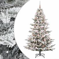 vidaXL Dirbtinė kalėdinė eglutė su rutuliuku 240 cm 300 LED