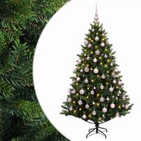 vidaXL Dirbtinė Kalėdų eglutė su burbulais 210 cm 300 LED Šilta balta