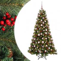 vidaXL Dirbtinė kalėdinė eglutė su rutuliuku 240 cm 300 LED