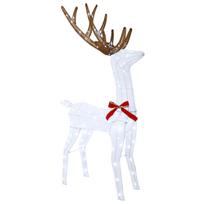vidaXL 3D Kalėdų elnias LOVIISA 140 LED Šalta balta 70 x 26 x 128 cm