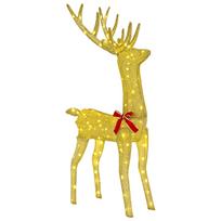 vidaXL 3D Kalėdų elnias LOVIISA 140 LED Šilta balta 70 x 26 x 128 cm