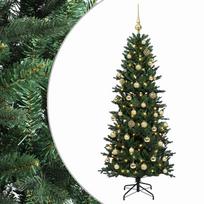 vidaXL Dirbtinė kalėdinė eglutė su rutuliuku 120 cm 150 LED