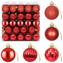 vidaXL Kalėdų kamuoliukų rinkinys 100 vnt. Raudona 4 cm Polystirenas